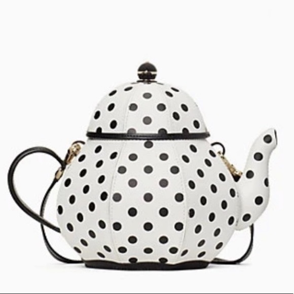 kate spade Handbags - NWT Novelty Kate Spade white Tea pot Crossbody bag